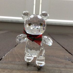 Swarovski Crystal Skating Bear, Genuine